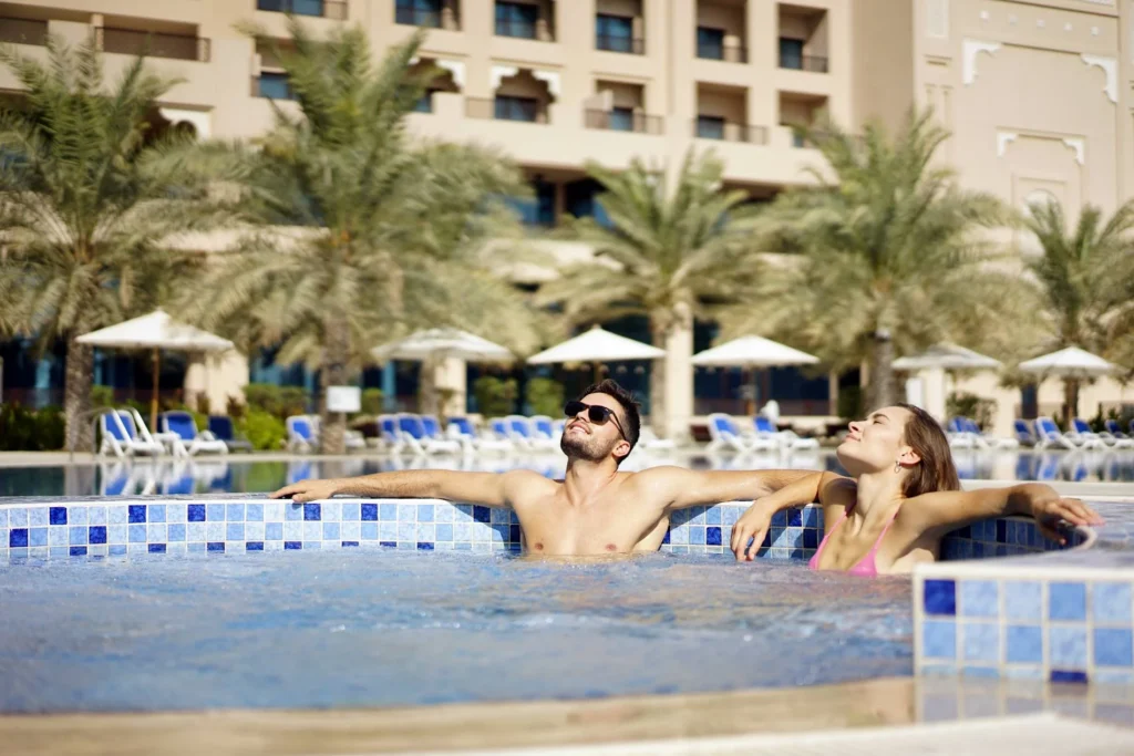 outdoor jacuzzi