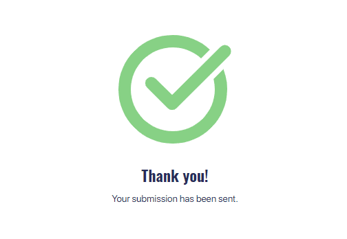 a logo thank you submission